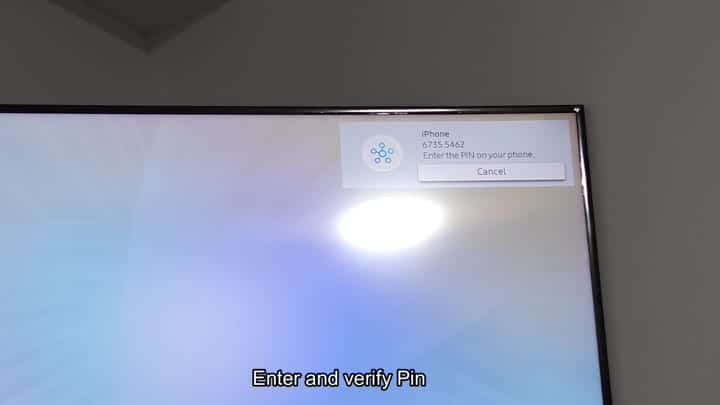 Entering PIN to pair iPhone Entering PIN to pair iPhone