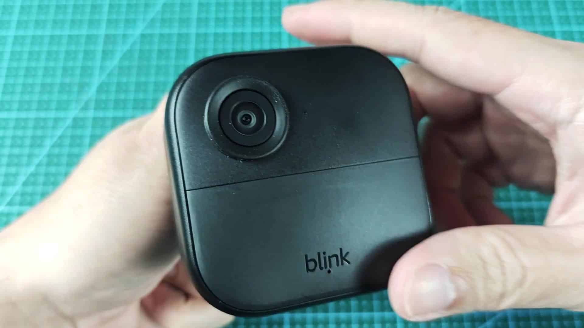 Front view of black security camera lens Front view of black security camera lens