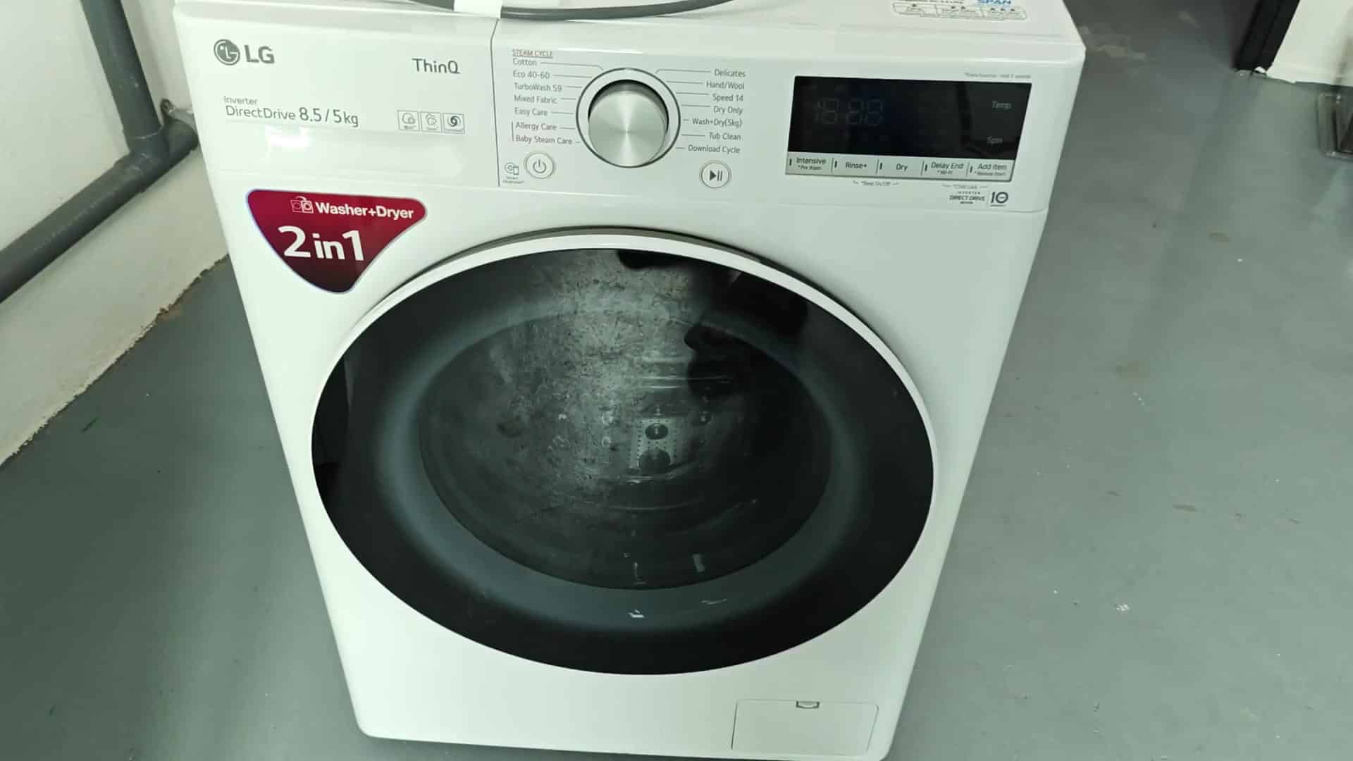 Full LG ThinQ combo unit view Full LG ThinQ combo unit view