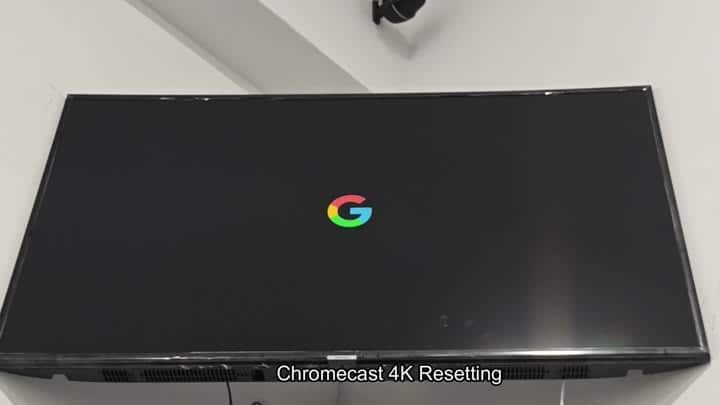 Google logo on screen during reset Google logo on screen during reset