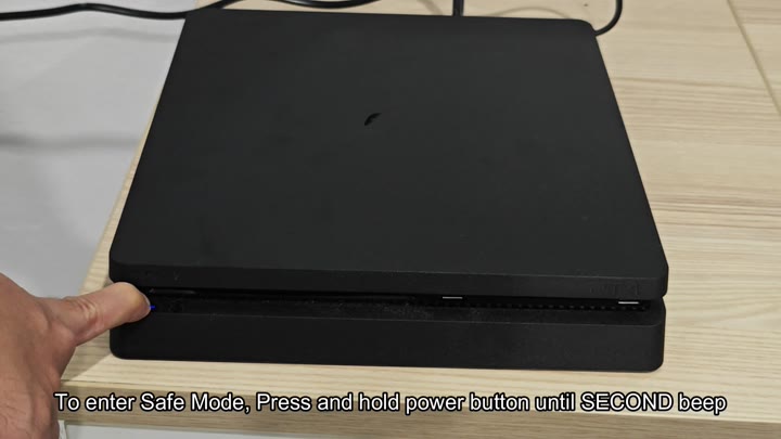 Hold power button until second beep Hold power button until second beep