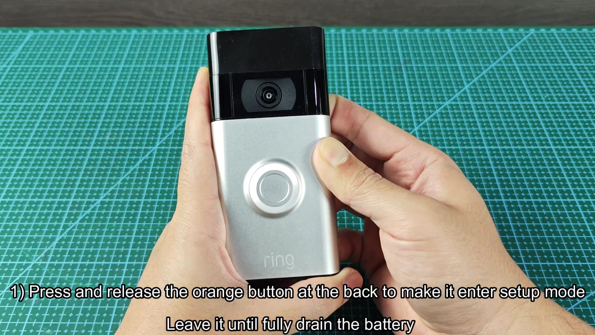Holding button for blue light blink Holding button for blue light blink