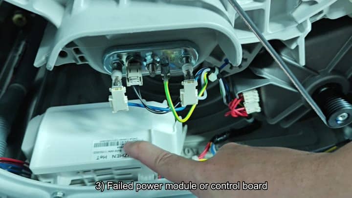 Inspecting faulty power module or control board Inspecting faulty power module or control board