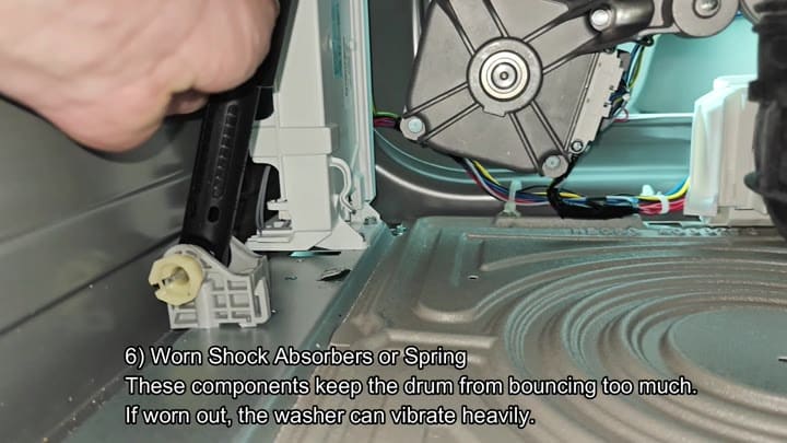 Inspecting internal shock absorbers and springs Inspecting internal shock absorbers and springs