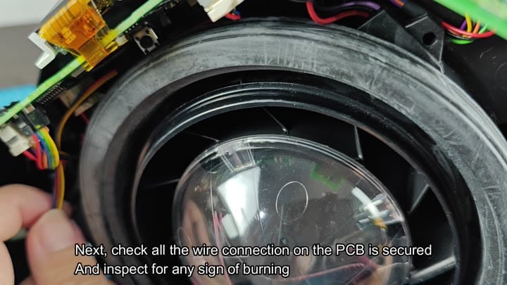 Inspecting PCB wiring for damage Inspecting PCB wiring for damage