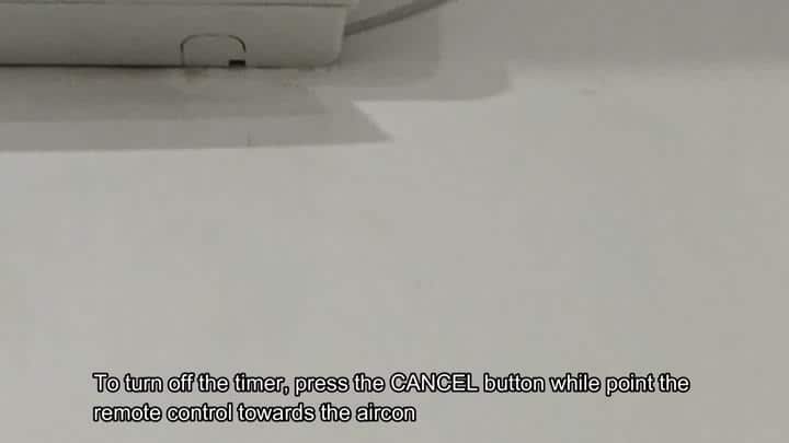 Instruction to cancel timer setting Instruction to cancel timer setting