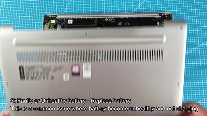 Lenovo laptop internals exposed for repair Lenovo laptop internals exposed for repair
