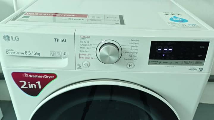 LG ThinQ washer dryer control panel LG ThinQ washer dryer control panel