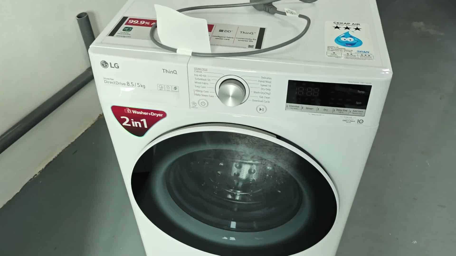 LG ThinQ washer dryer control panel LG ThinQ washer dryer control panel