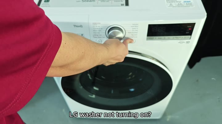 LG washer display showing time LG washer display showing time