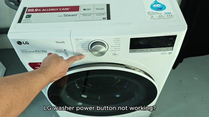 LG washer power button not working LG washer power button not working