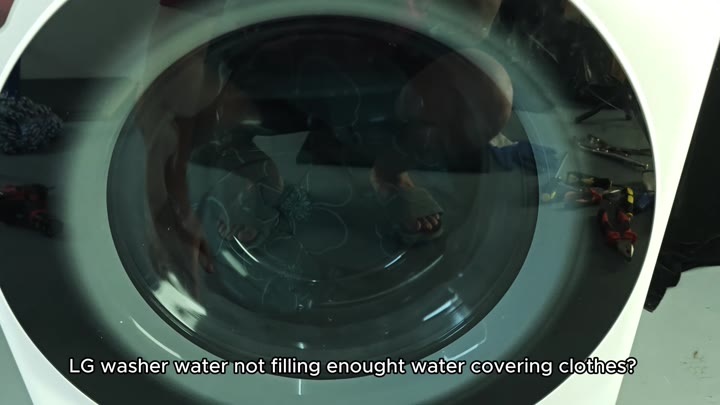 LG washer with low water level LG washer with low water level