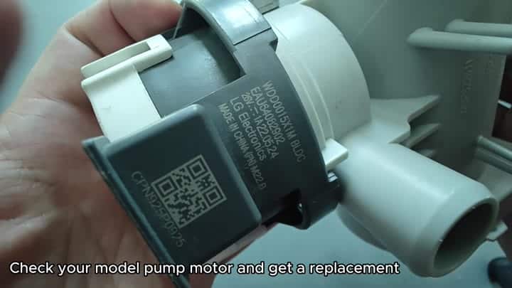 LG WDD0015X1M replacement pump motor LG WDD0015X1M replacement pump motor