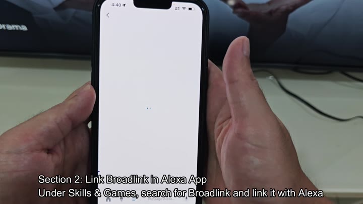Linking Broadlink in Alexa app Linking Broadlink in Alexa app