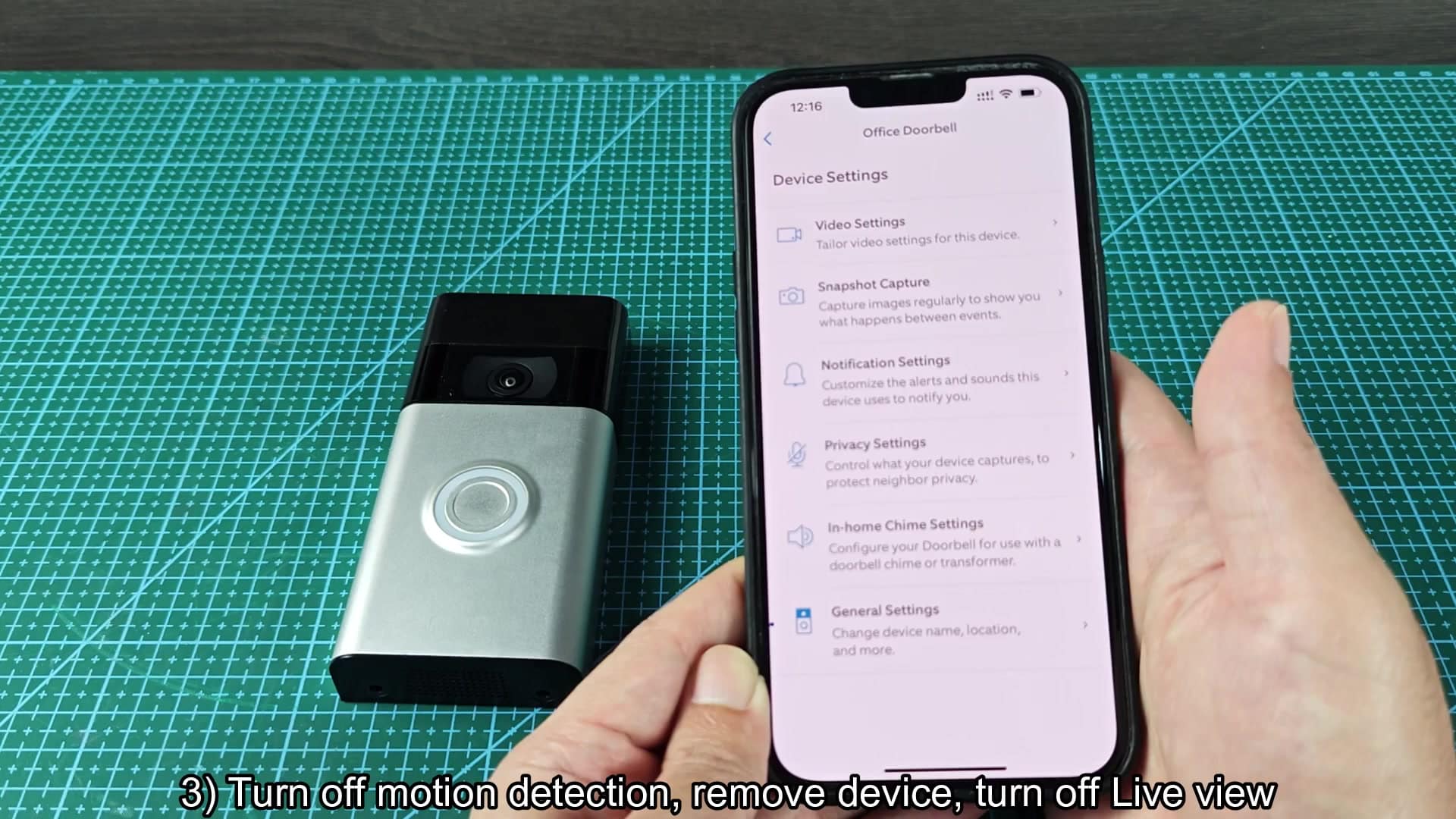 Live view toggle in video settings Live view toggle in video settings