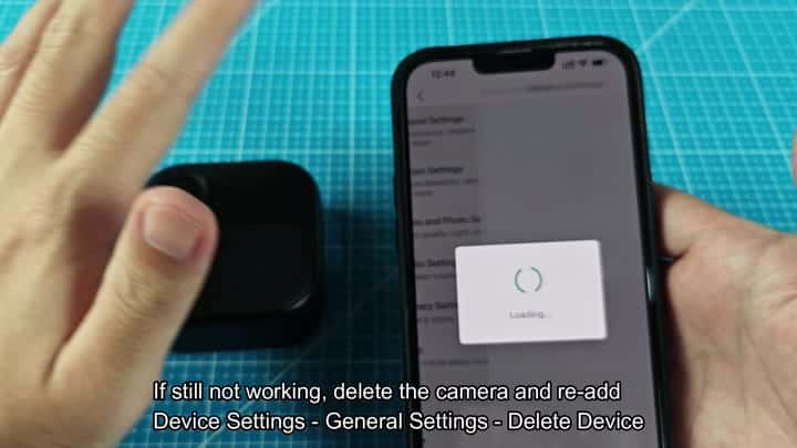 Loading screen while deleting device settings Loading screen while deleting device settings
