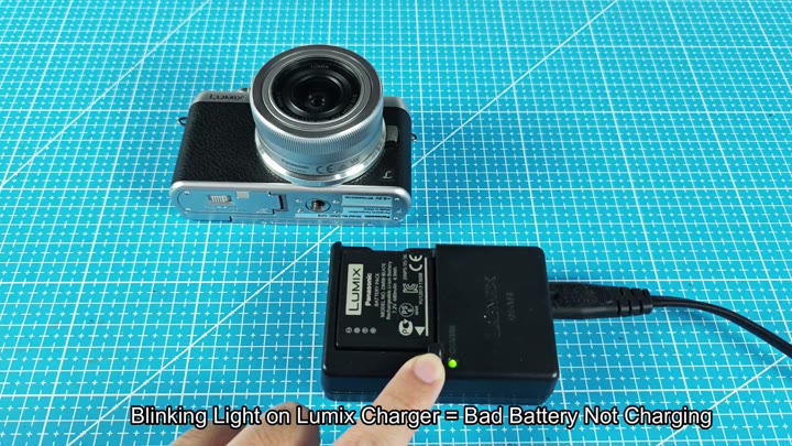Lumix charger blinking green light Lumix charger blinking green light