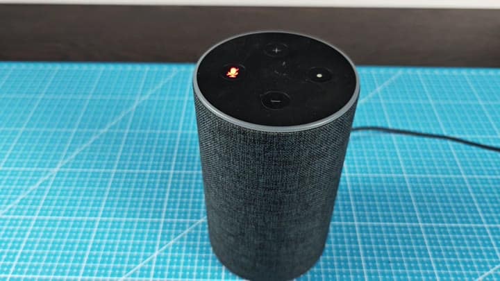Microphone mute light is red Microphone mute light is red