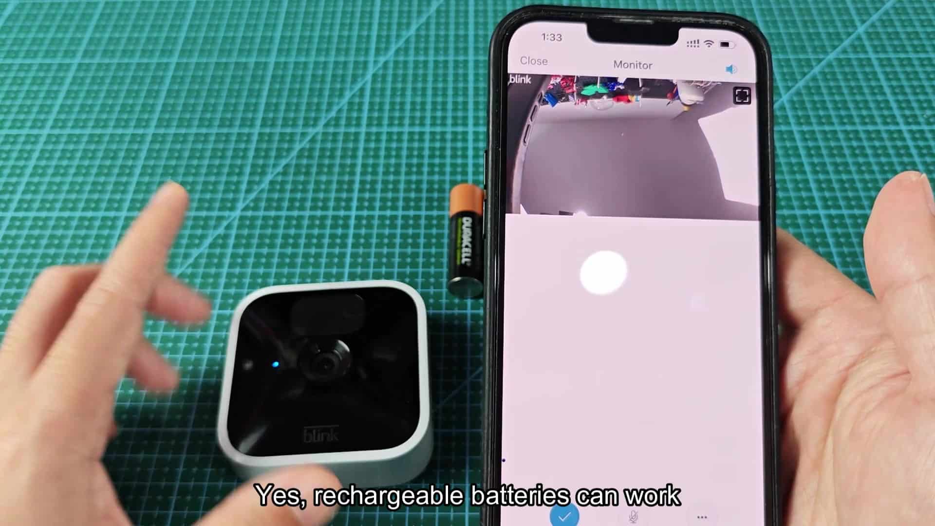 Motion detection works with rechargeable batteries Motion detection works with rechargeable batteries
