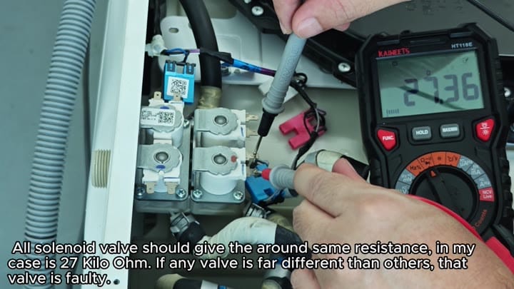 Multimeter reading solenoid resistance value Multimeter reading solenoid resistance value
