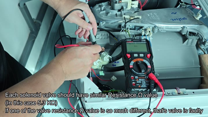 Multimeter reading solenoid valve resistance Multimeter reading solenoid valve resistance