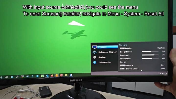 Navigate to picture settings menu Navigate to picture settings menu