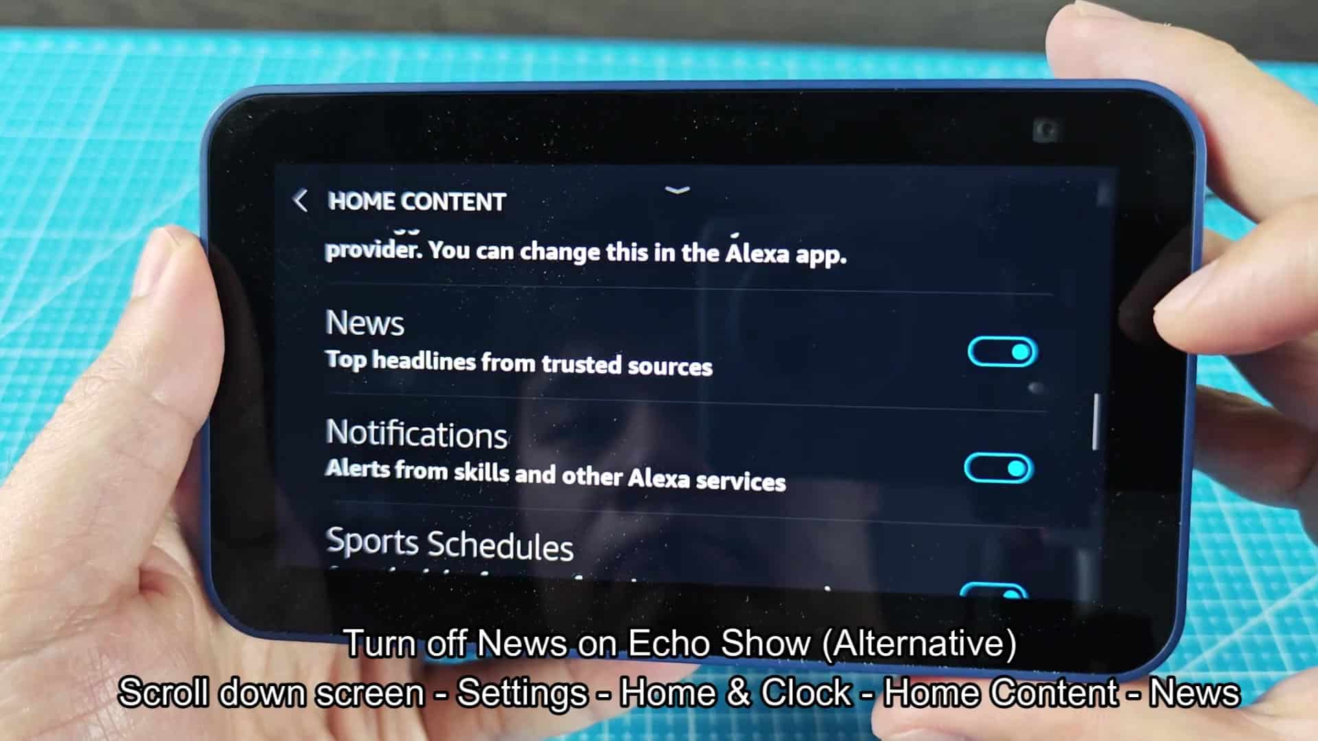 News toggle enabled in Home Content News toggle enabled in Home Content