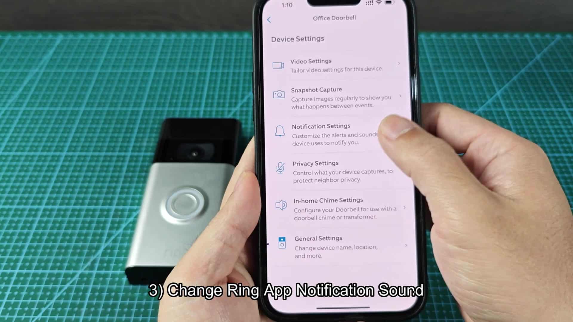 Notification settings for audible alerts Notification settings for audible alerts