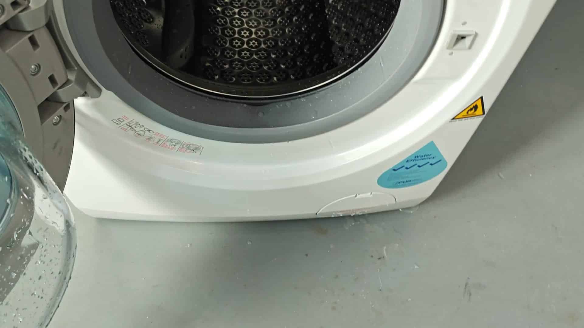 Open washing machine drum interior Open washing machine drum interior