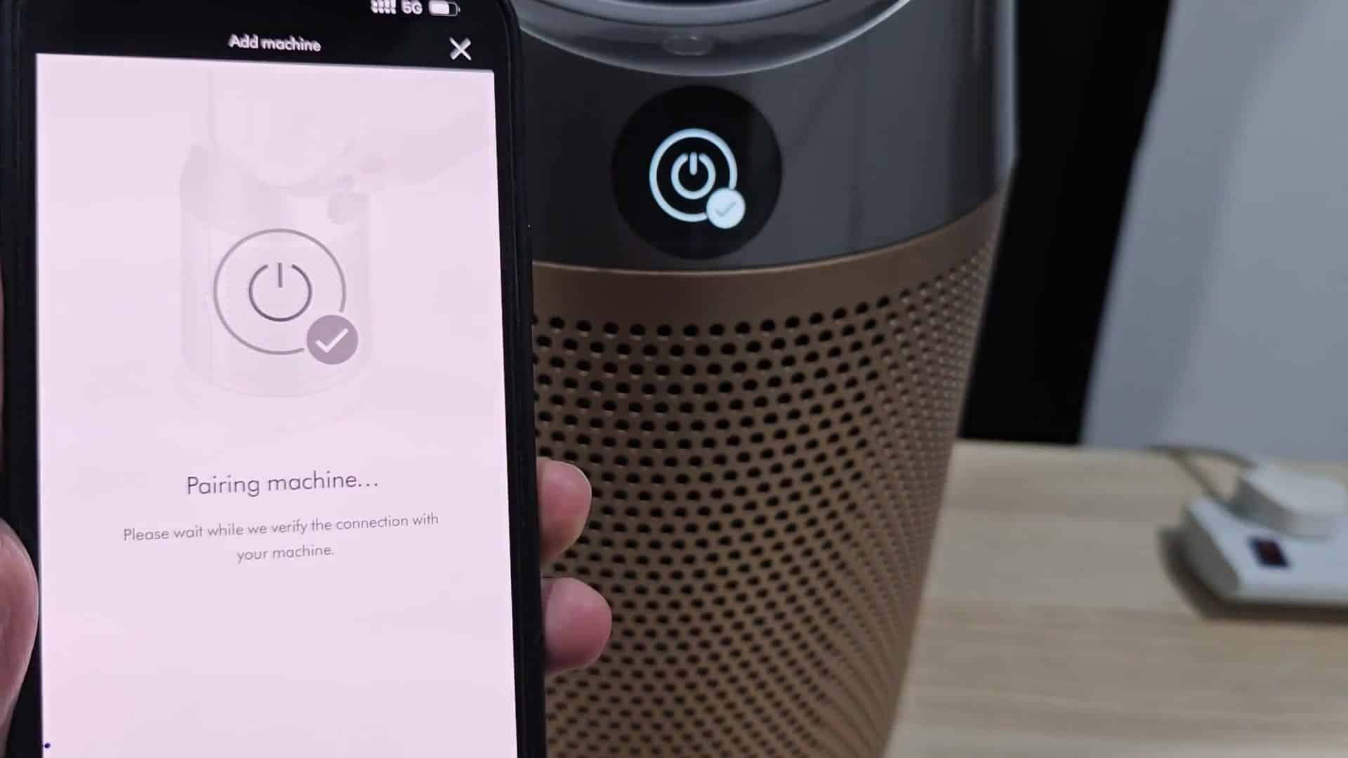 Pairing Dyson device with smartphone app Pairing Dyson device with smartphone app
