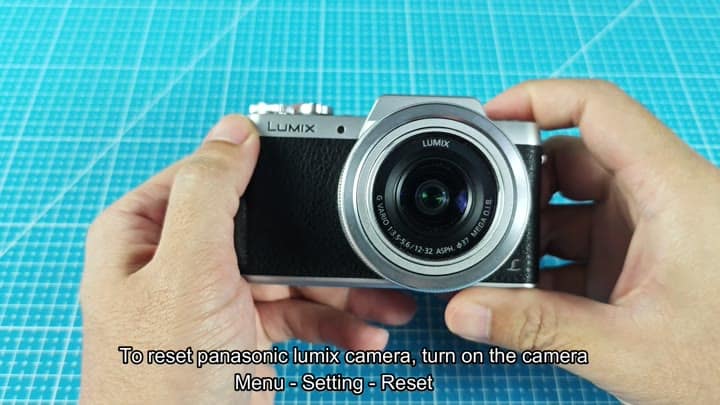 Panasonic Lumix camera ready for reset Panasonic Lumix camera ready for reset