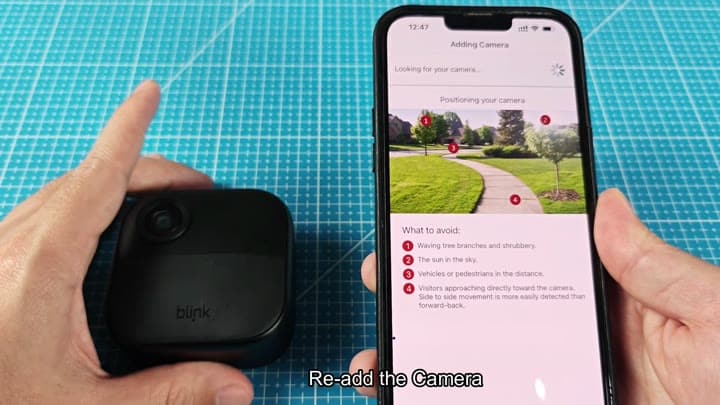 Positioning camera for best coverage Positioning camera for best coverage