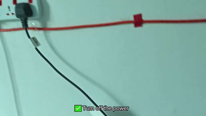 Power cord unplugged from wall outlet Power cord unplugged from wall outlet