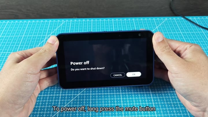 Power off confirmation dialog on screen Power off confirmation dialog on screen