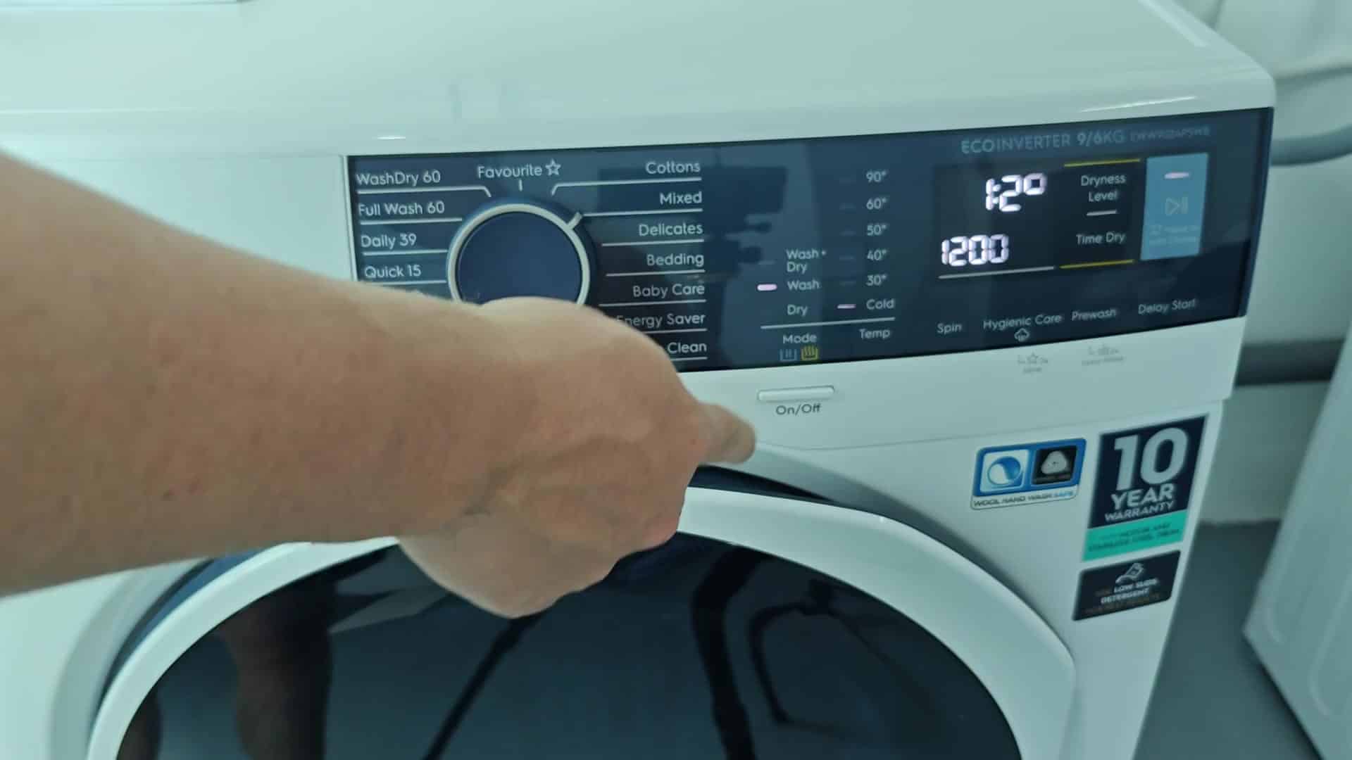 Press Mode button to disable wash cycle Press Mode button to disable wash cycle