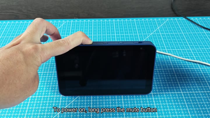 Pressing mute button to power on device Pressing mute button to power on device