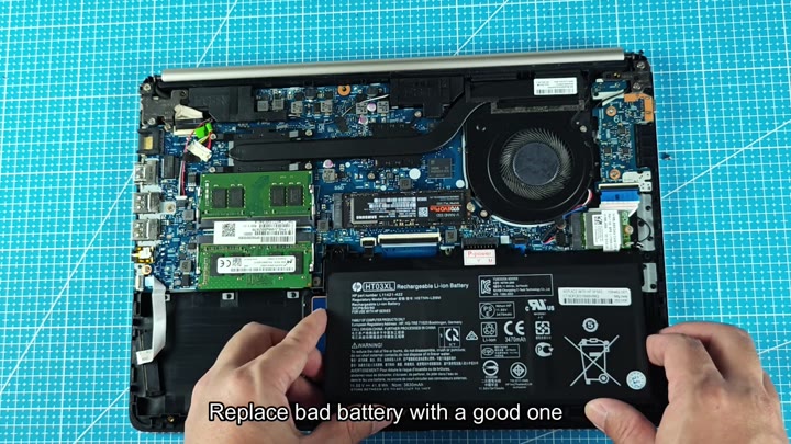 Replacing faulty HP H10XAL battery pack Replacing faulty HP H10XAL battery pack