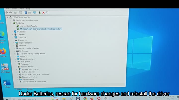 Rescanning for hardware changes in Device Manager Rescanning for hardware changes in Device Manager
