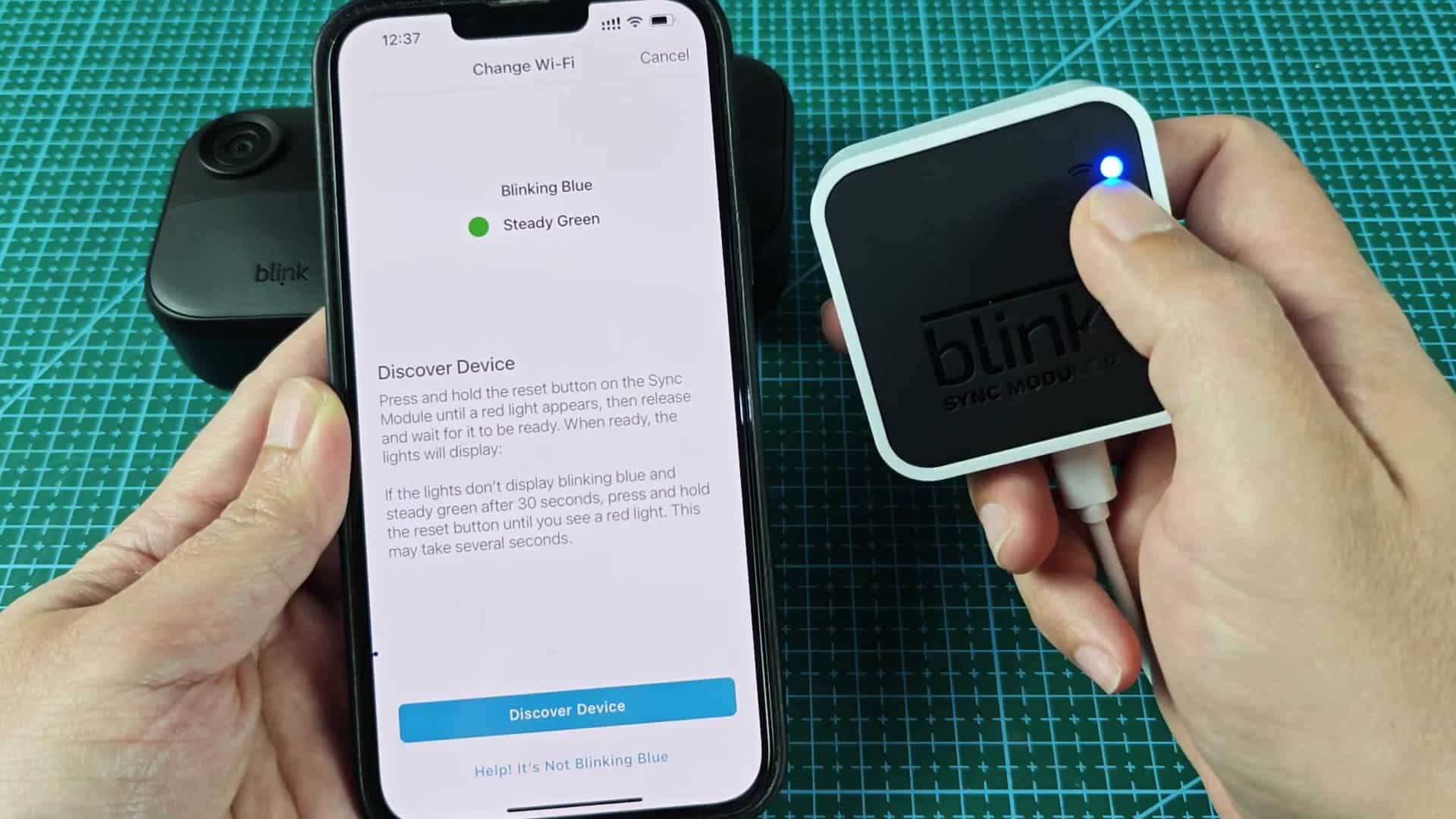 Reset Sync Module to pairing mode Reset Sync Module to pairing mode