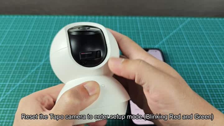 Resetting Tapo camera for setup Resetting Tapo camera for setup