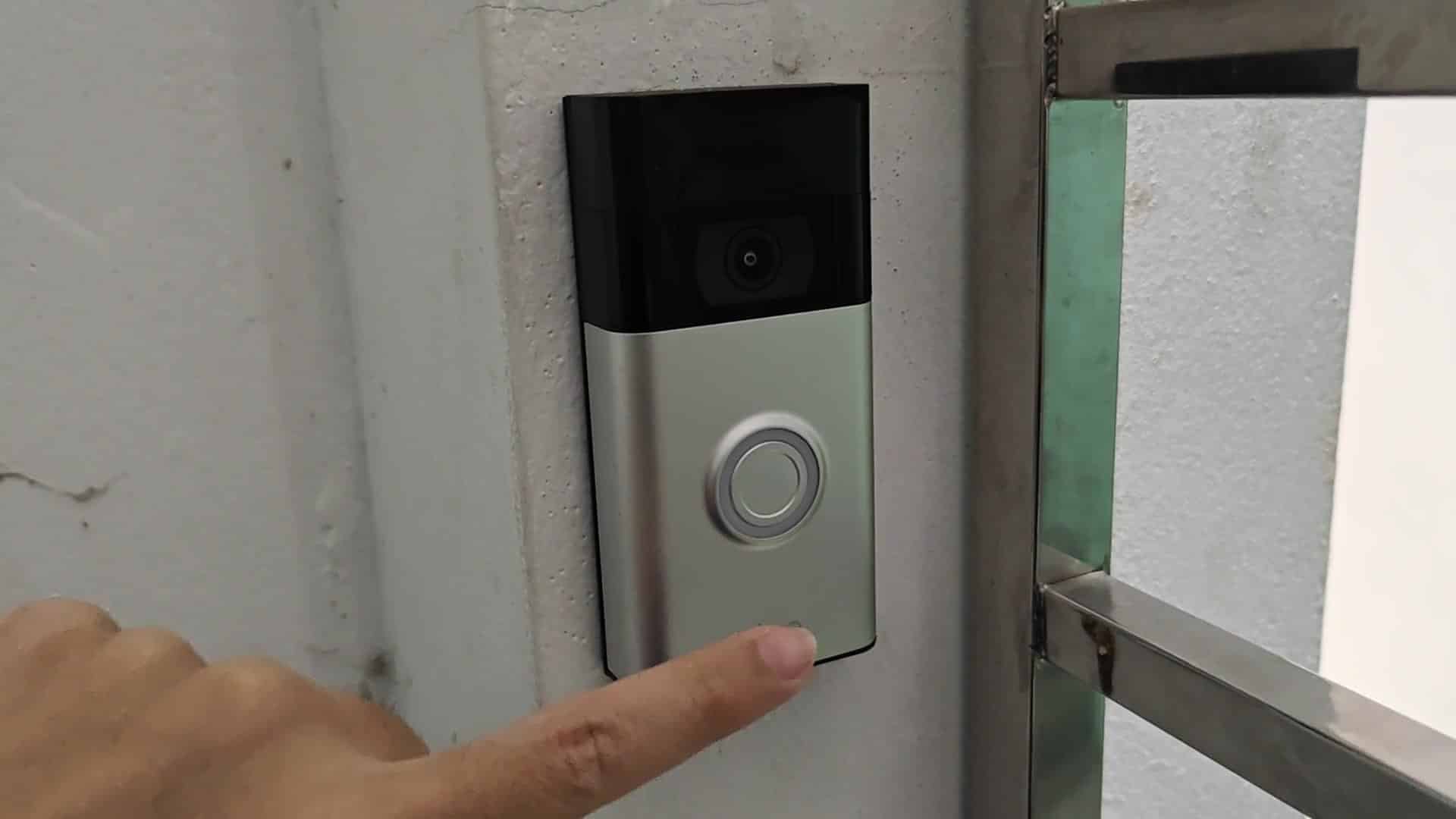 Ring Doorbell 2 mounted on wall Ring Doorbell 2 mounted on wall