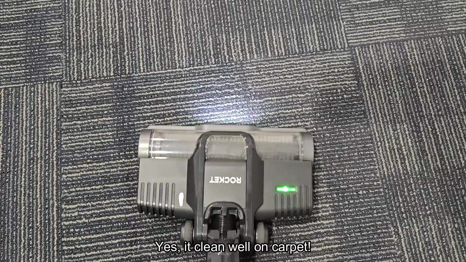 ROCKET vacuum moving across carpet ROCKET vacuum moving across carpet