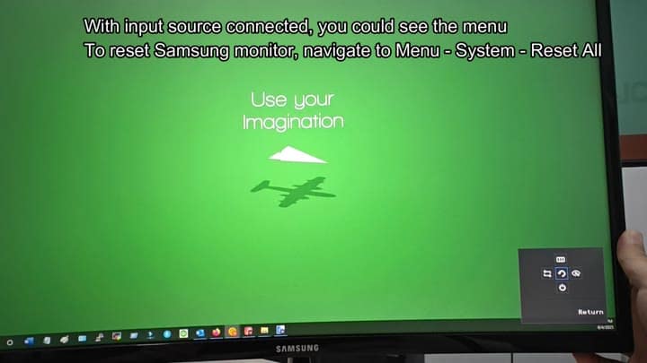 Samsung monitor default green screen Samsung monitor default green screen