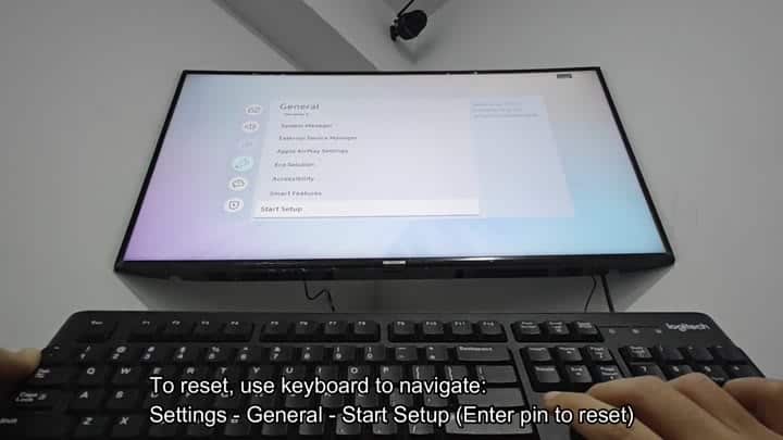 Samsung TV general settings menu display Samsung TV general settings menu display