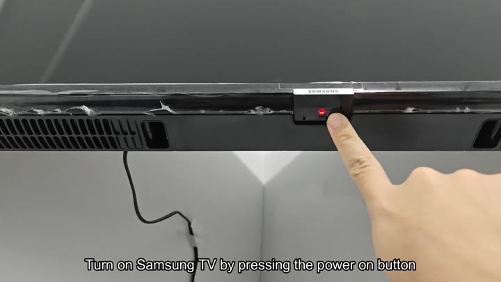 Samsung TV power button on bezel Samsung TV power button on bezel