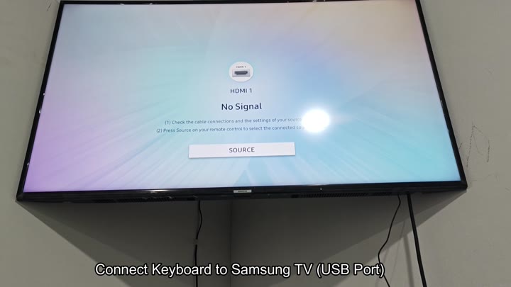 Samsung TV showing no signal message Samsung TV showing no signal message