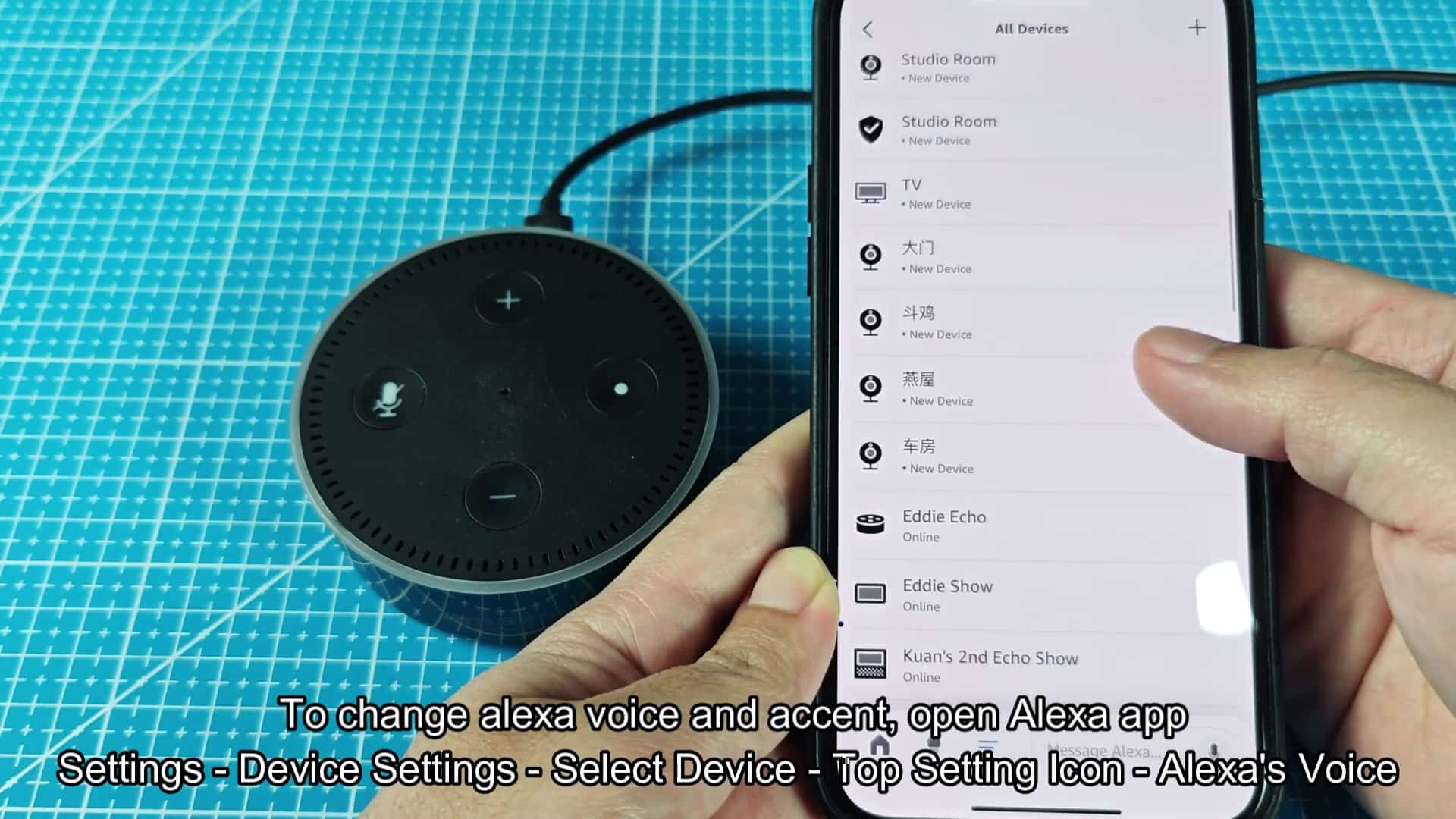 Select specific Echo device from list Select specific Echo device from list