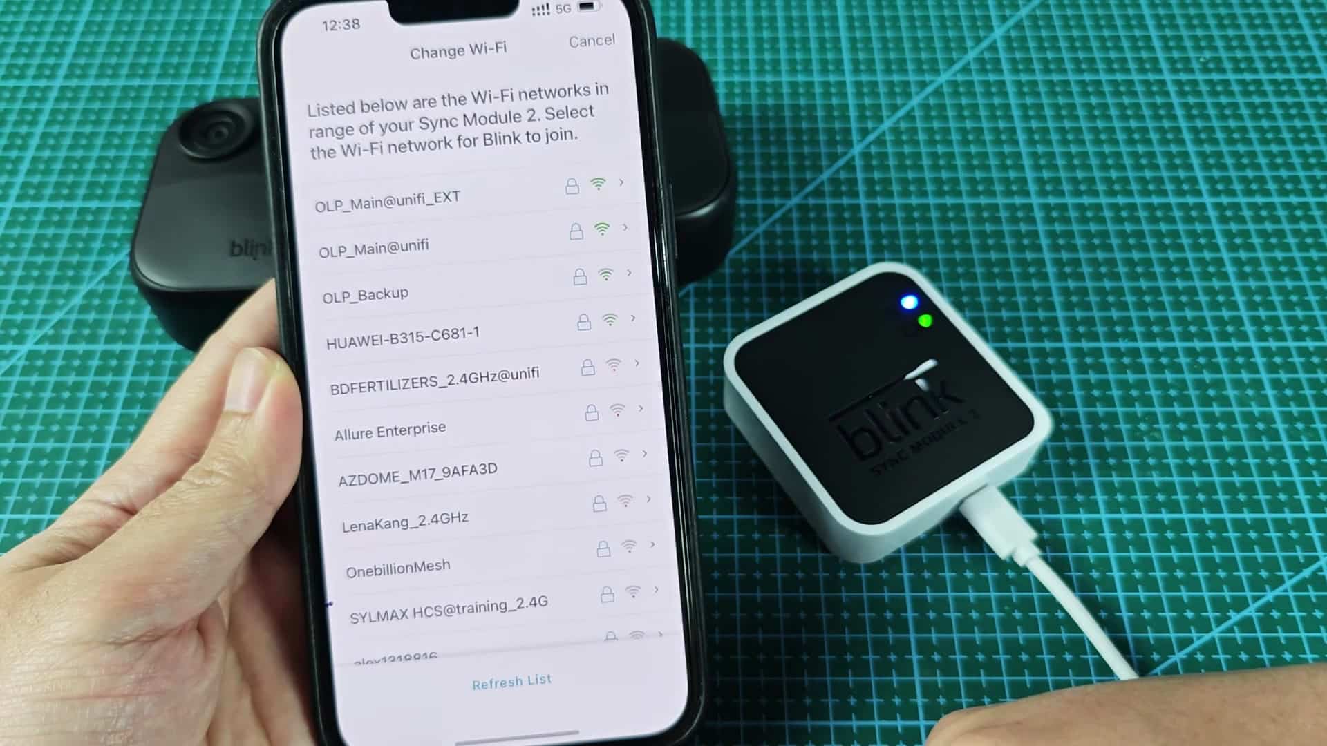 Selecting a Wi-Fi network on phone Selecting a Wi-Fi network on phone