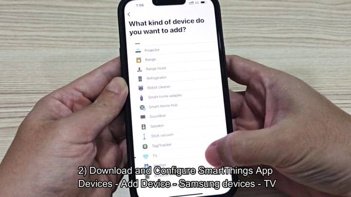 Selecting TV device type in SmartThings Selecting TV device type in SmartThings