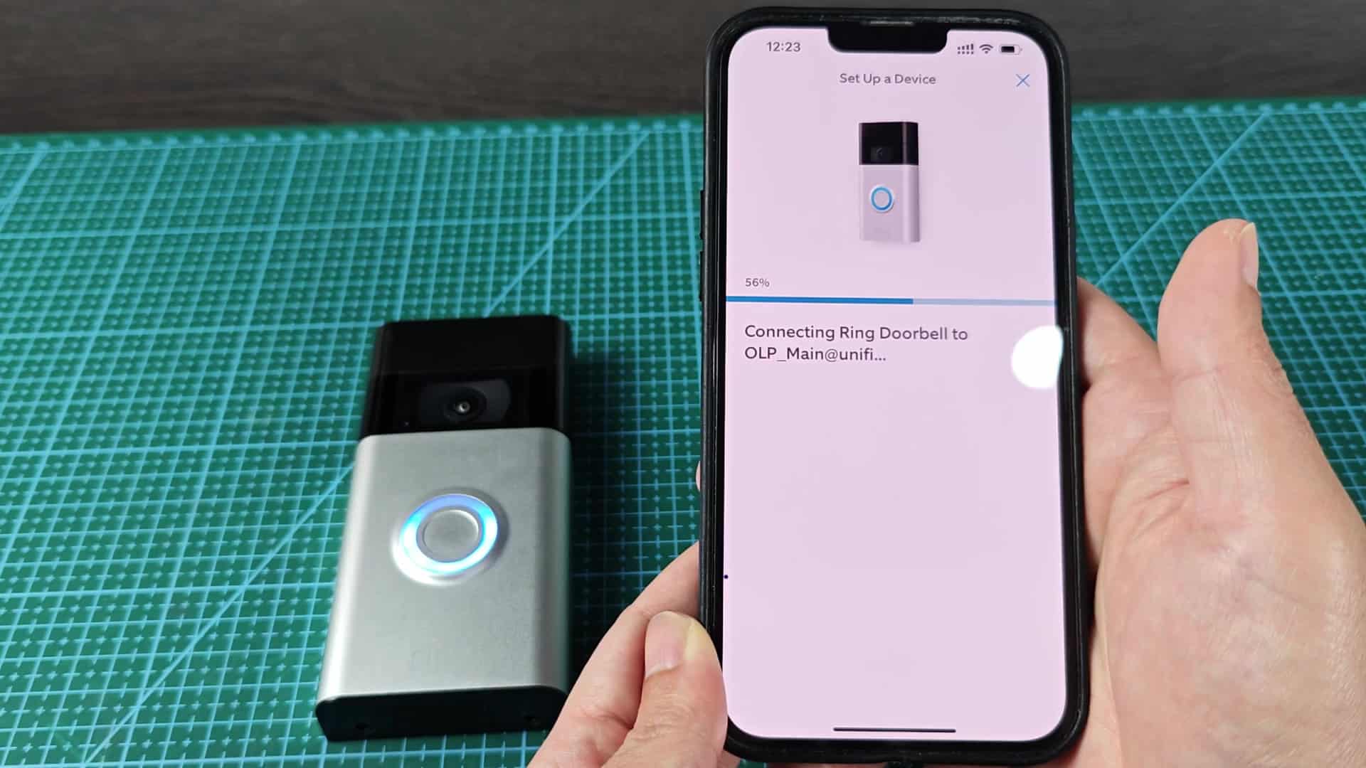 Setup success message appears Setup success message appears